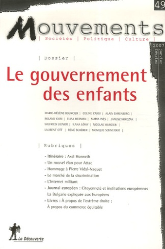 Mouvements N°49, Janvier-Février : Le gouvernement des enfants