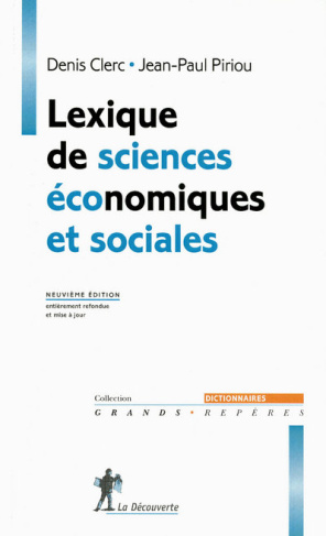 Lexique de sciences économiques et sociales. 9e édition revue et corrigée