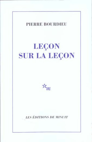 Leçon sur la leçon