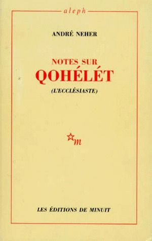 Notes sur Qohelet. L'ecclésiaste