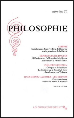 Philosophie N° 75 Décembre 2002