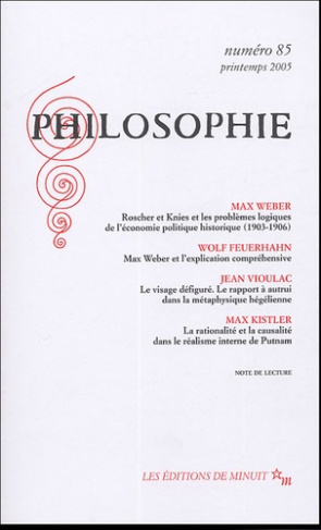 Philosophie N° 85, Printemps 2005