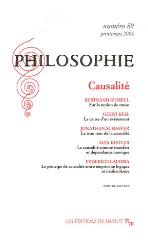 Philosophie N° 89, Mars 2006 : Causalité