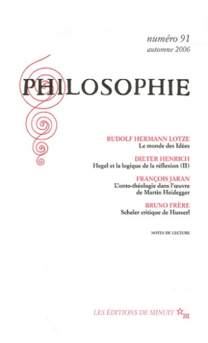 Philosophie N° 91, Automne 2006