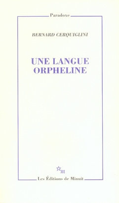 Une langue orpheline
