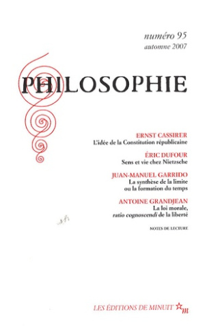 Philosophie N° 95, Automne 2007
