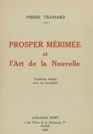 Prosper Mérimée et l'Art de la Nouvelle