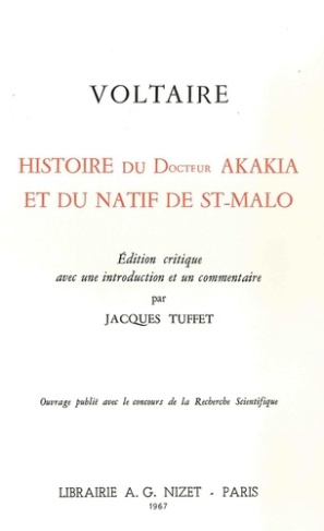 Histoire du docteur Akakia et du natif de St-Malo