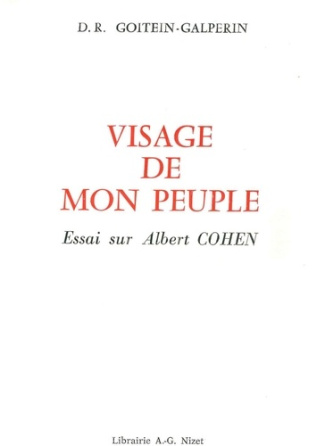 Visage de mon peuple. Essai sur Albert Cohen