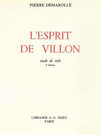 L'Esprit de Villon. Étude de style