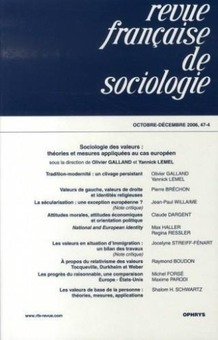 Revue francaise de sociologie