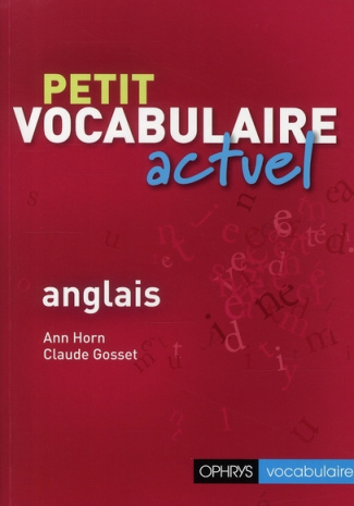 Petit vocabulaire actuel anglais