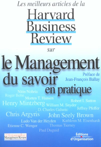 Le management du savoir en pratique