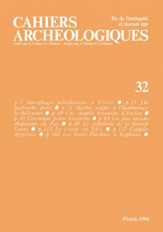 Cahiers archéologiques N° 32/1984