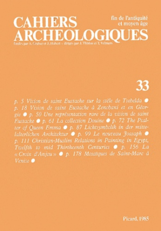 Cahiers archéologiques N° 33/1985