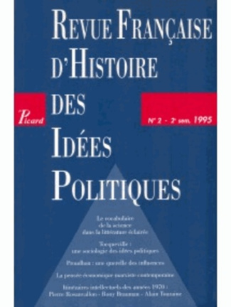 Revue française d'Histoire des idées politiques N° 2