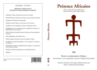 Revue presence africaine n°201 - pensees et philosophies d'afrique. Pour demain : voir, comprendre e