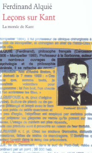 Leçons sur Kant. La morale de Kant