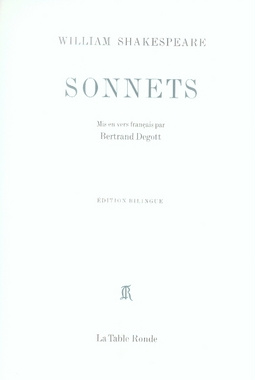 Sonnets. Edition bilingue français-anglais