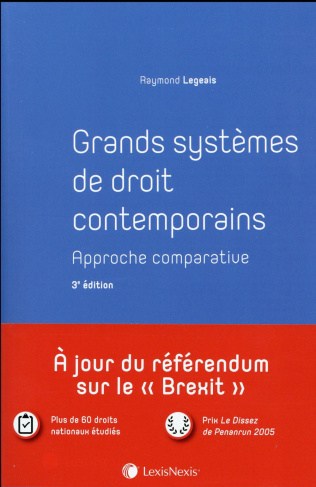 Grands systèmes de droit contemporains. Approche comparative, 3e édition