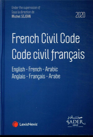 Code civil français. Edition français-anglais-arabe