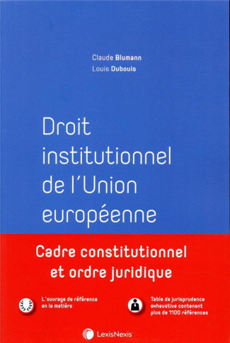 Droit institutionnel de l'Union européenne. 7e édition