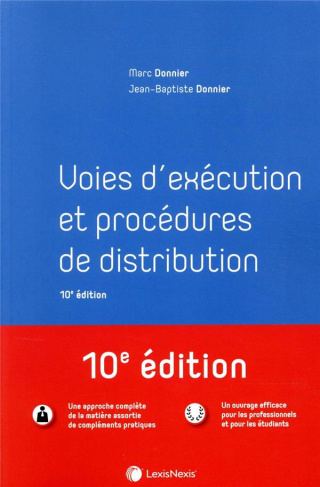 Voies d'exécution et procédures de distribution. 10e édition