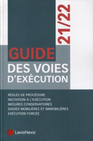 Guide des voies d'exécution. Edition 2021-2022