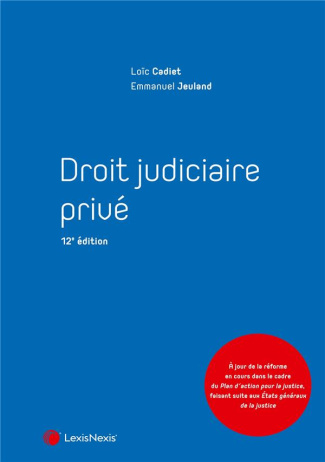 Droit judiciaire privé. 12e édition