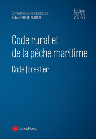 Code rural et de la pêche maritime. Edition 2023