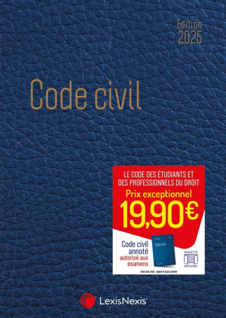 Code civil. Jaquette blue Leather, Edition 2025
