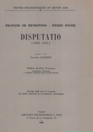 DISPUTATIO (1320-1321)