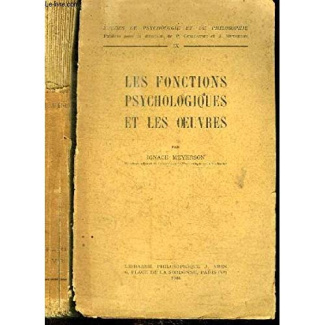LES FONCTIONS PSYCHOLOGIQUES ET LES OEUVRES
