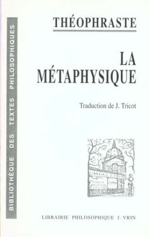 LA METAPHYSIQUE