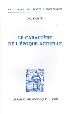 CARACTERES DE L'EPOQUE ACTUELLE