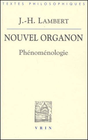NOUVEL ORGANON PHENOMENOLOGIE