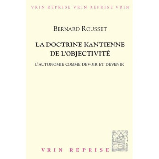 LA DOCTRINE KANTIENNE DE L OBJECTIVITE