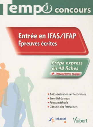 Entrée en IFAS / IFAP. Epreuves écrites