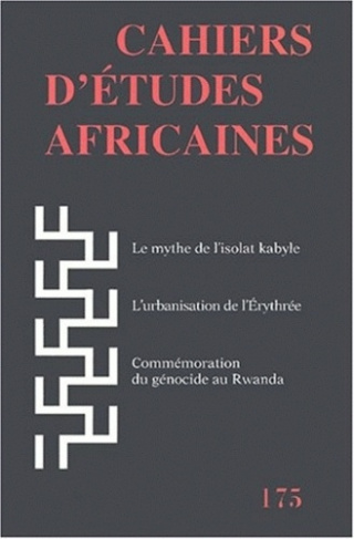 Cahiers d'études africaines N° 175