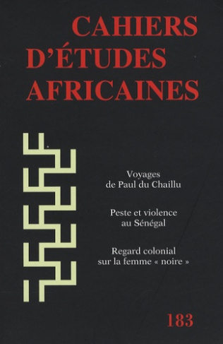 Cahiers d'études africaines N° 183