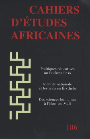 Cahiers d'études africaines N° 186/2007