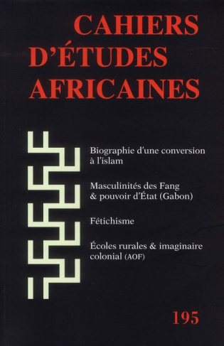 Cahiers d'études africaines N° 195