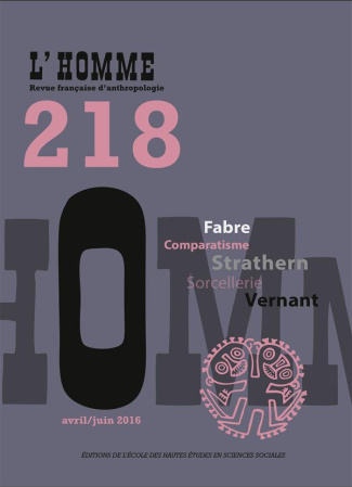 L'Homme N° 218, avril/juin 2016
