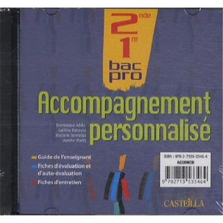 Accompagnement personnalisé 2de-1re bac pro. 1 CD-ROM