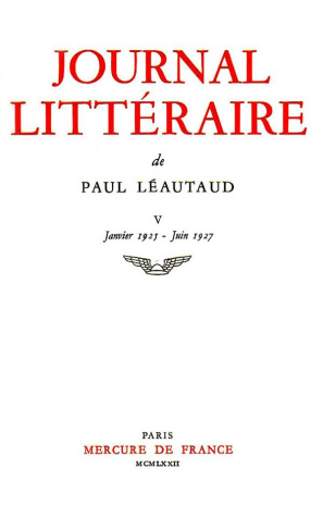 JOURNAL LITTERAIRE - VOL05 - 1925-1927