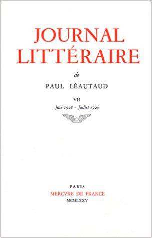 JOURNAL LITTERAIRE - VOL07 - 1928-1929