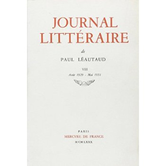 JOURNAL LITTERAIRE - VOL08 - 1929-1931