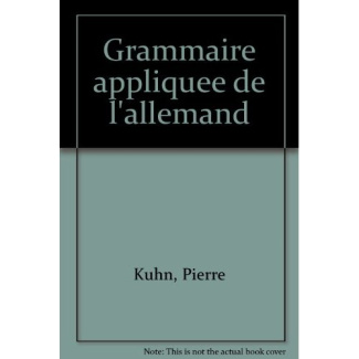 GRAMMAIRE APPLIQUEE DE L'ALLEMAND