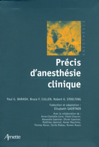 Précis d'anesthésie clinique
