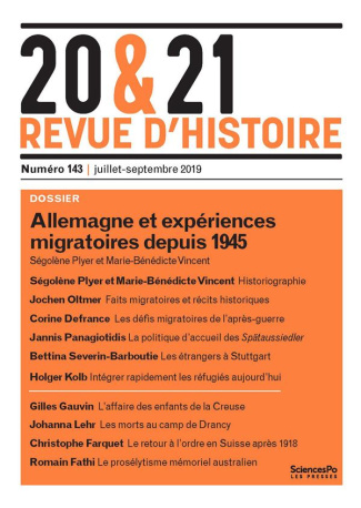 20/21. siècles N° 143